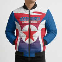 Custom North Korea Football 2026 Bomber Puffer Jacket Come On Eastern Azaleas