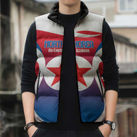 Custom North Korea Football 2026 Sleeveless Puffer Jacket Come On Eastern Azaleas