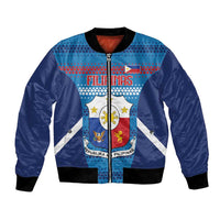 Custom Philippines Football 2026 Bomber Jacket Come On Filipinas