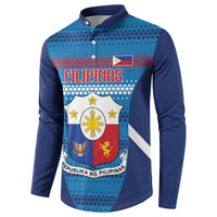 Custom Philippines Football 2026 Button Sweatshirt Come On Filipinas