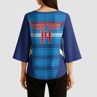 Custom Philippines Football 2026 Kimono Sleeve Blouse Come On Filipinas
