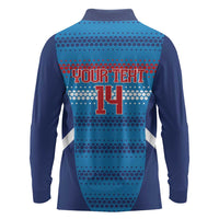 Custom Philippines Football 2026 Long Sleeve Polo Shirt Come On Filipinas
