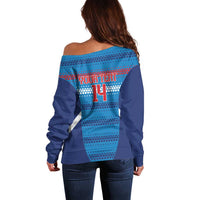 Custom Philippines Football 2026 Off Shoulder Sweater Come On Filipinas