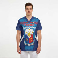 Custom Philippines Football 2026 Scrub Top Come On Filipinas