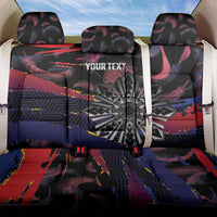 Personalised Philippines Sun Tattoo Back Car Seat Cover Feathers Filipinas Grunge Style Black