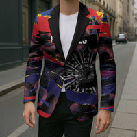 Personalised Philippines Sun Tattoo Blazer Feathers Filipinas Grunge Style Black