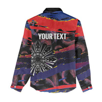 Personalised Philippines Sun Tattoo Women Casual Shirt Feathers Filipinas Grunge Style Black