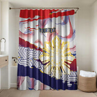 Personalised Philippines Sun Tattoo Bathroom Set Feathers Filipinas Grunge Style White
