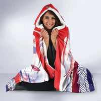Personalised Philippines Sun Tattoo Hooded Blanket Feathers Filipinas Grunge Style White