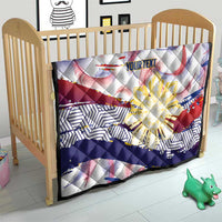 Personalised Philippines Sun Tattoo Quilt Feathers Filipinas Grunge Style White
