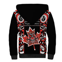 Canada National Aboriginal Day Sherpa Hoodie Canadian Indigenous Haida - Wonder Print Shop