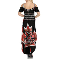 Canada National Aboriginal Day Summer Maxi Dress Canadian Indigenous Haida - Wonder Print Shop