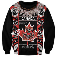 Canada National Aboriginal Day Sweatshirt Canadian Indigenous Haida - Wonder Print Shop