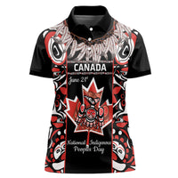 Canada National Aboriginal Day Women Polo Shirt Canadian Indigenous Haida - Wonder Print Shop