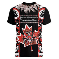 Canada National Aboriginal Day Women V-Neck T-Shirt Canadian Indigenous Haida - Wonder Print Shop