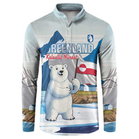 Greenland Button Sweatshirt Kalaallit Nunaat Polar Bear