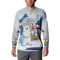 Greenland Button Sweatshirt Kalaallit Nunaat Polar Bear