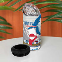 Greenland 4 in 1 Can Cooler Tumbler Kalaallit Nunaat Polar Bear