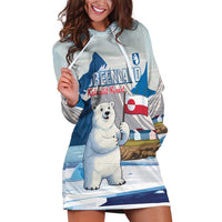 Greenland Hoodie Dress Kalaallit Nunaat Polar Bear