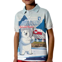 Greenland Kid Polo Shirt Kalaallit Nunaat Polar Bear