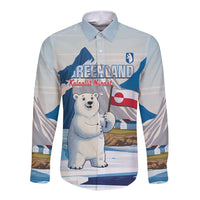 Greenland Long Sleeve Button Shirt Kalaallit Nunaat Polar Bear