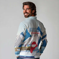 Greenland Long Sleeve Polo Shirt Kalaallit Nunaat Polar Bear