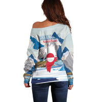 Greenland Off Shoulder Sweater Kalaallit Nunaat Polar Bear