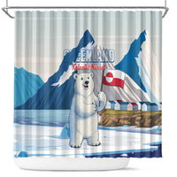 Greenland Shower Curtain Kalaallit Nunaat Polar Bear