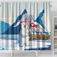 Greenland Shower Curtain Kalaallit Nunaat Polar Bear