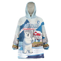 Greenland Wearable Blanket Hoodie Kalaallit Nunaat Polar Bear
