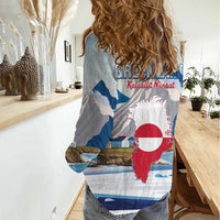 Greenland Women Casual Shirt Kalaallit Nunaat Polar Bear