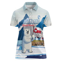 Greenland Women Polo Shirt Kalaallit Nunaat Polar Bear