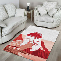 Kalaallit Nunaat Greenland Area Rug Coat Of Arms Flag Style