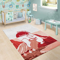 Kalaallit Nunaat Greenland Area Rug Coat Of Arms Flag Style