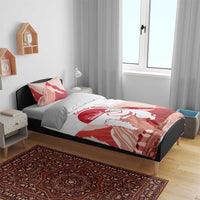 Kalaallit Nunaat Greenland Bedding Set Coat Of Arms Flag Style