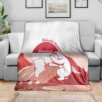 Kalaallit Nunaat Greenland Blanket Coat Of Arms Flag Style