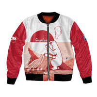 Kalaallit Nunaat Greenland Bomber Jacket Coat Of Arms Flag Style