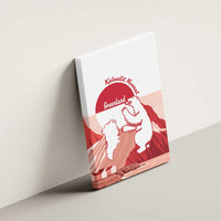 Kalaallit Nunaat Greenland Canvas Wall Art Coat Of Arms Flag Style