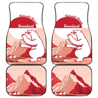 Kalaallit Nunaat Greenland Car Mats Coat Of Arms Flag Style