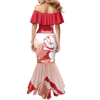 Kalaallit Nunaat Greenland Family Matching Mermaid Dress and Hawaiian Shirt Coat Of Arms Flag Style
