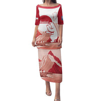 Kalaallit Nunaat Greenland Family Matching Puletasi and Hawaiian Shirt Coat Of Arms Flag Style