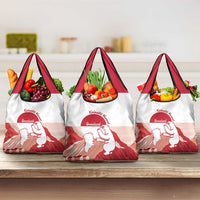 Kalaallit Nunaat Greenland Grocery Bag Coat Of Arms Flag Style