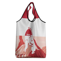 Kalaallit Nunaat Greenland Grocery Bag Coat Of Arms Flag Style