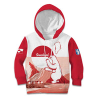 Kalaallit Nunaat Greenland Kid Hoodie Coat Of Arms Flag Style