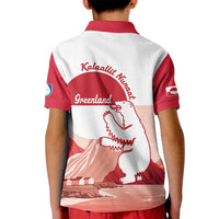 Kalaallit Nunaat Greenland Kid Polo Shirt Coat Of Arms Flag Style