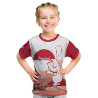 Kalaallit Nunaat Greenland Kid T Shirt Coat Of Arms Flag Style