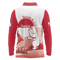 Kalaallit Nunaat Greenland Long Sleeve Polo Shirt Coat Of Arms Flag Style