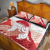 Kalaallit Nunaat Greenland Quilt Bed Set Coat Of Arms Flag Style