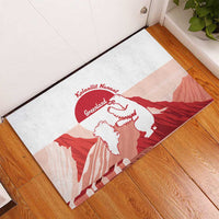 Kalaallit Nunaat Greenland Rubber Doormat Coat Of Arms Flag Style