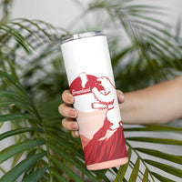 Kalaallit Nunaat Greenland Skinny Tumbler Coat Of Arms Flag Style